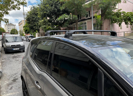 For Opel Meriva B (2014-2018) Roof Rack System Carrier Cross Bars Aluminum Silver