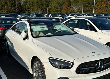 For Mercedes Benz E Coupe C238 2018-Up Roof Rack Cross Bars Fix Point Alu Silver