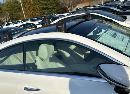 For Mercedes Benz E Coupe C238 2018-Up Roof Rack Cross Bars Fix Point Alu Black