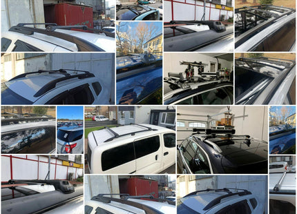 For Subaru XV 2012-17 Roof Rack Cross Bars Metal Bracket Raised Rail Alu Silver