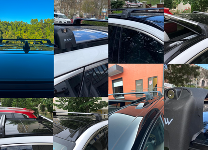 For Toyota Yaris Cross 2020-Up Roof Rack Cross Bars Flush Rail Alu Black