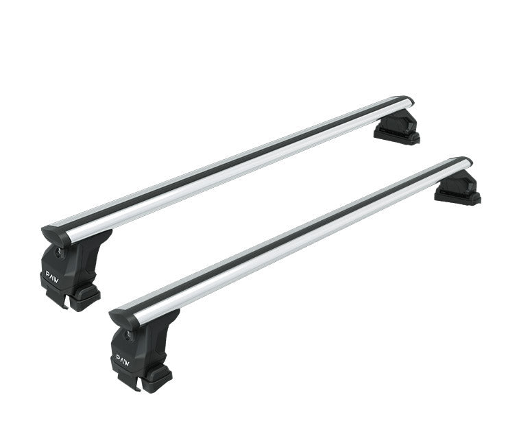 For Kia Picanto 2024-Up Roof Rack System, Aluminium Cross Bar, Metal Bracket, Normal Roof, Silver