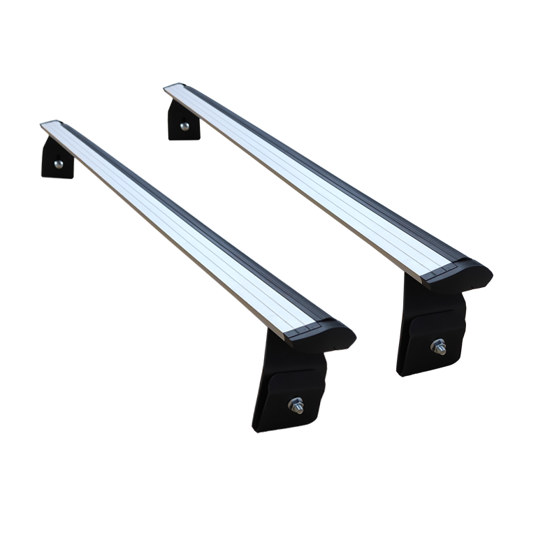 For Land Rover Defender 1993-20 Roof Rack Cross Bars Rain Gutters Silver