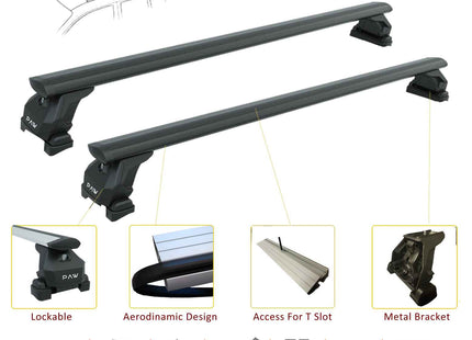 For Porsche Cayenne (9PA) 2002-10 Roof Rack Cross Bars Fix Point Pro 6 Alu Silver