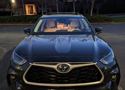 For Toyota Highlander 2020-Up Roof Rack Cross Bars Metal Bracket Flush Rail Alu Silver