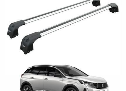 For Peugeot 3008 2024- Up Roof Rack Cross Bars Normal Roof Alu Silver