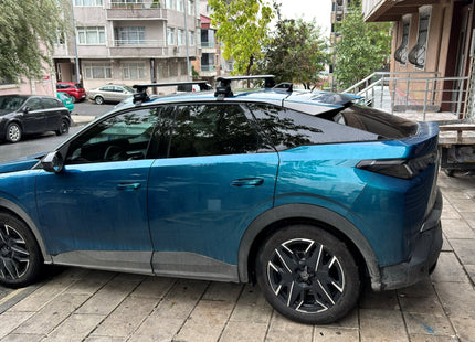 For Peugeot 3008 2024- Up Roof Rack Cross Bars Normal Roof Alu Silver