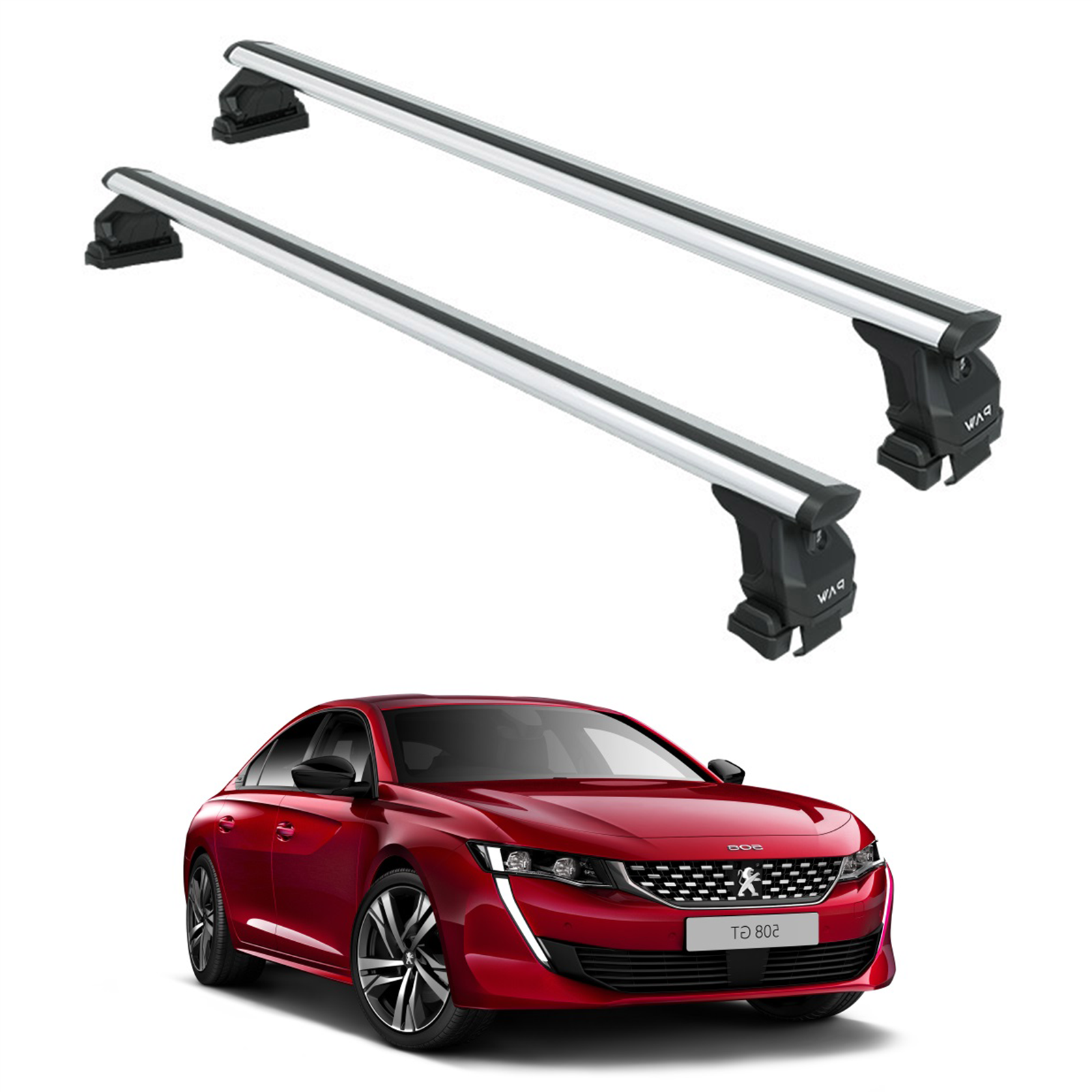For Peugeot 508 2018-2025 Roof Rack Cross Bars Normal Roof Alu Silver