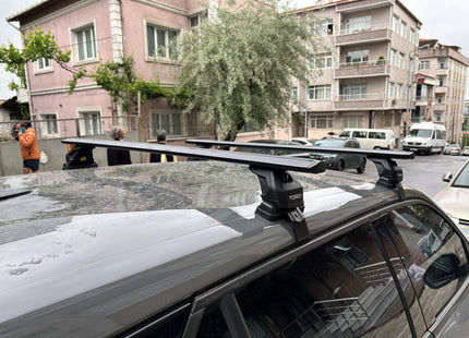 For Peugeot 2008 2020- Up Roof Rack Cross Bars Normal Roof Alu Black