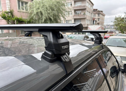 For Opel Frontera 2024- Up Roof Rack Cross Bars Normal Roof Alu Black