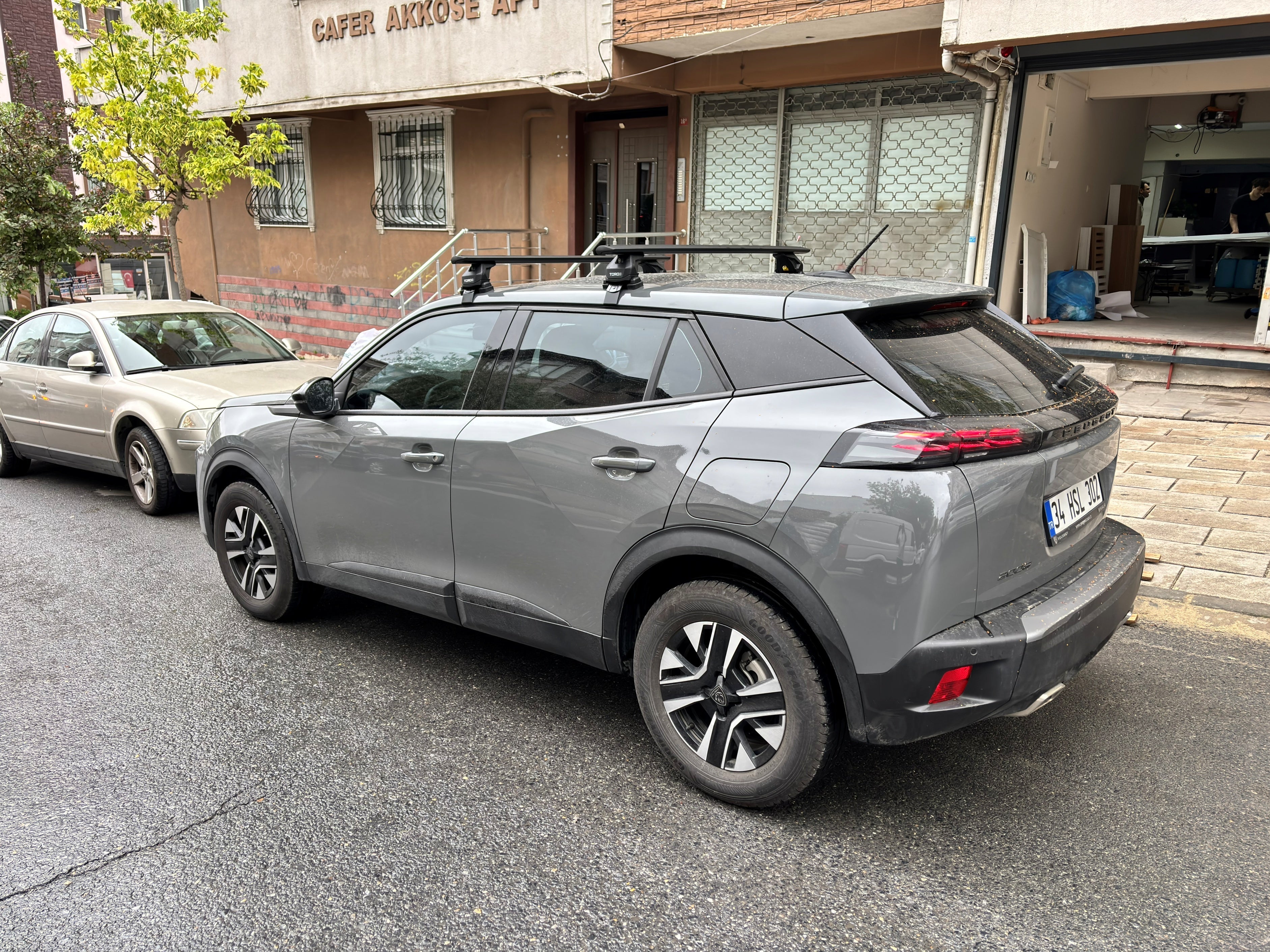 For Peugeot 2008 2020- Up Roof Rack Cross Bars Normal Roof Alu Silver