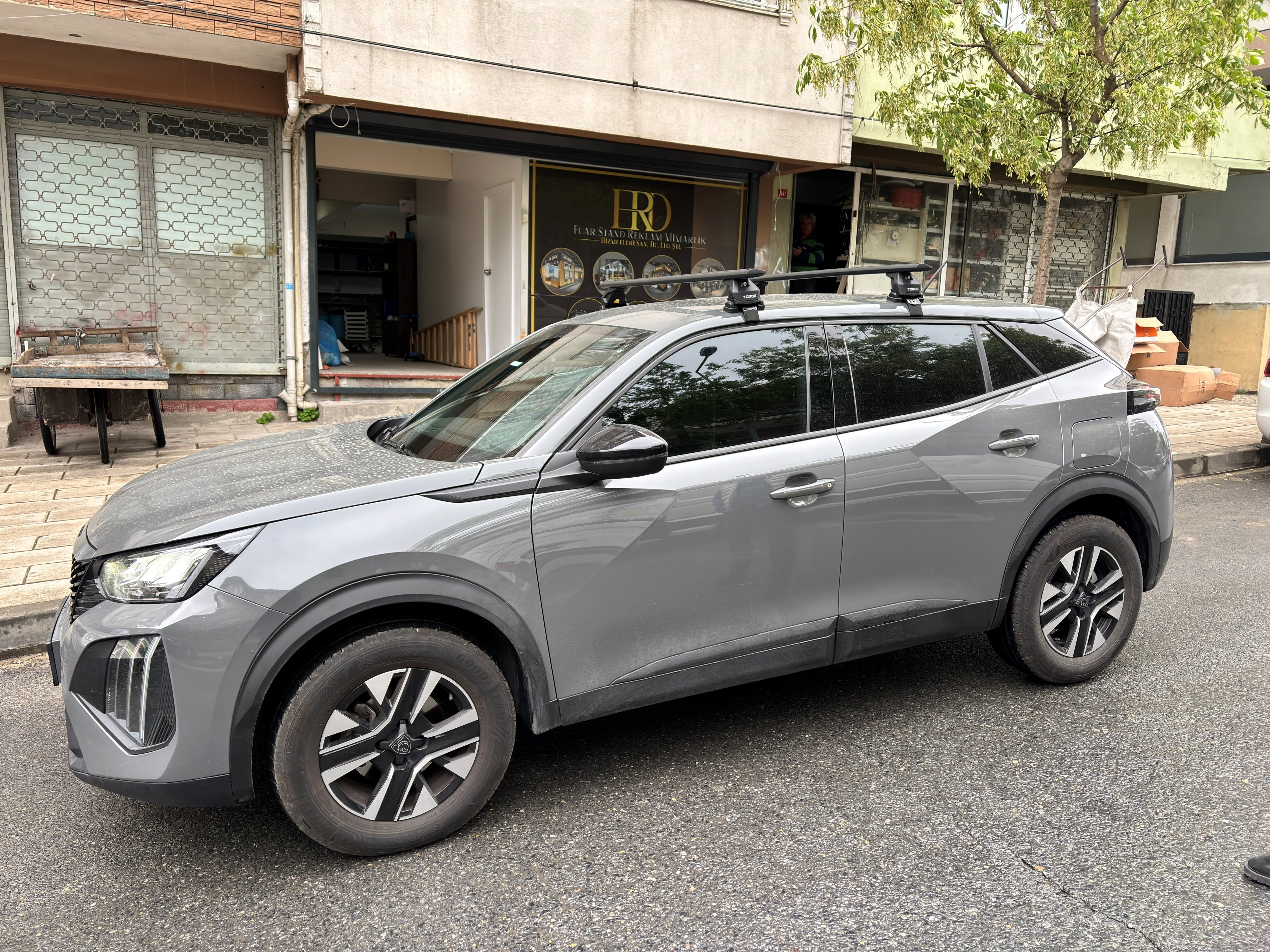 For Peugeot 2008 2020- Up Roof Rack Cross Bars Normal Roof Alu Silver