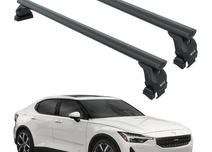For Polestar Polestar 2 (2020-2025) Roof Rack Cross Bars Normal Roof, Black