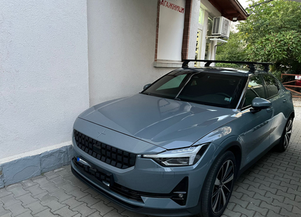 For Polestar Polestar 2 Roof Rack Cross Bars Normal Roof, Black