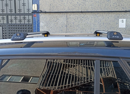 For Mercedes E Wagon S212 2010-2016 Roof Rack Cross Bars Raised Rail Alu Silver