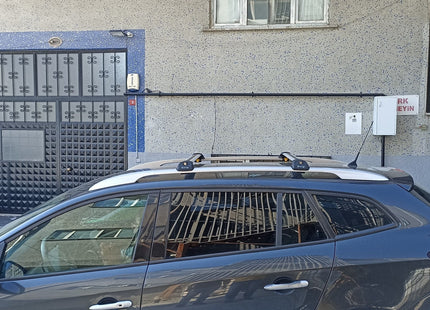 For Toyota Rav 4 2013-18 Roof Rack Cross Bars Raised Rail Alu Silver