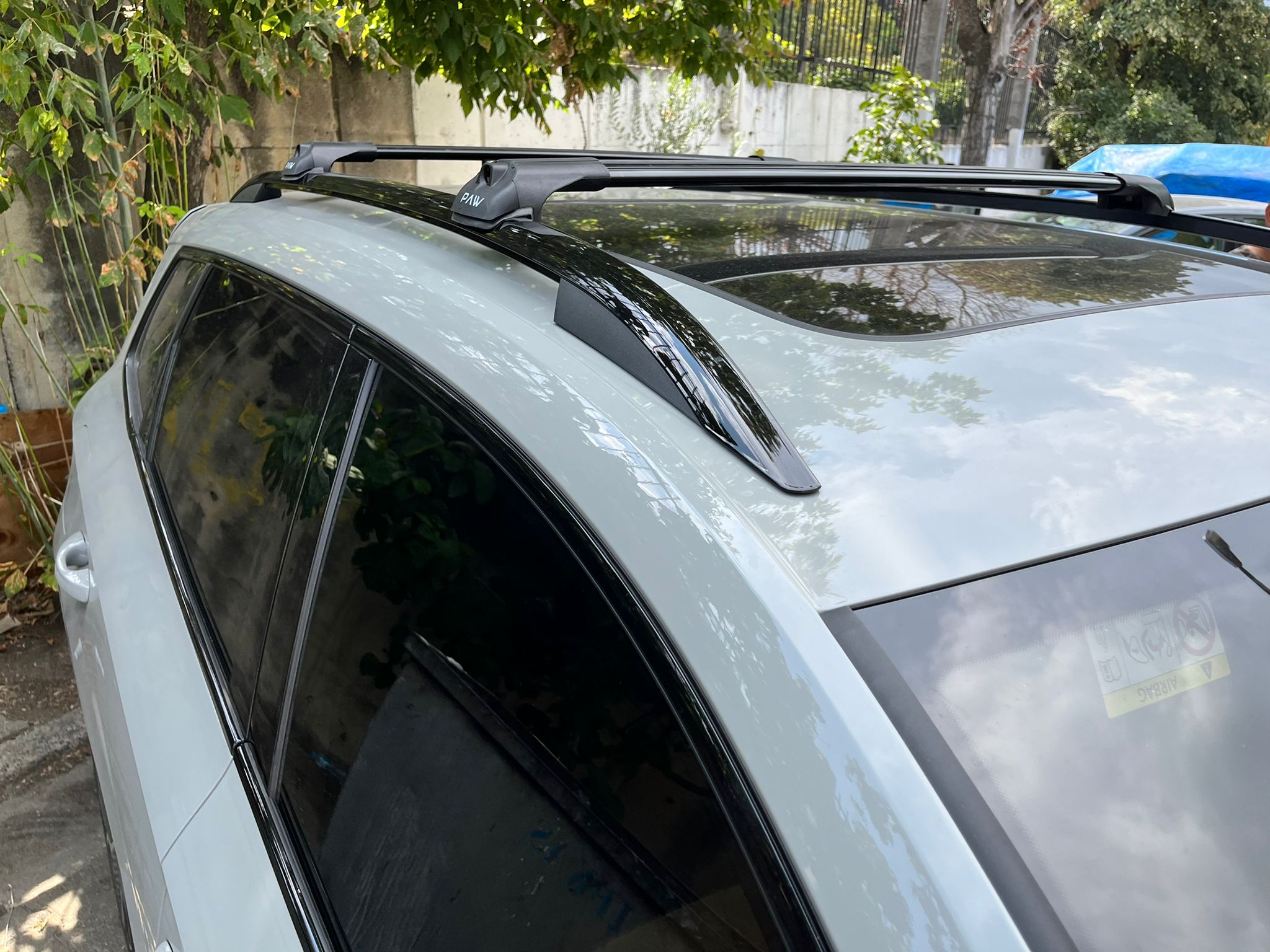 For Toyota Sequoia Roof Rack System, Aluminium Cross Bar, Raised Rail, Black 2008-2022