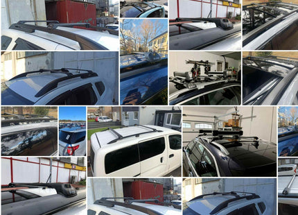 For Mercedes Benz GLS (X167) 2019-Up Roof Rack Cross Bars Raised Rail Alu Silver