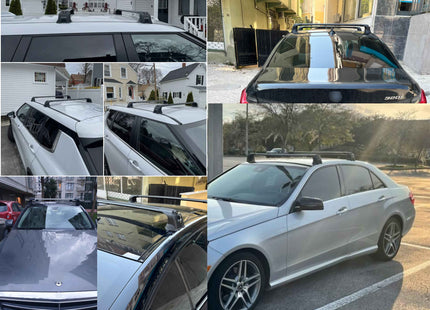 For Mercedes Benz CLA SB 2015-Up Roof Rack Cross Bars Metal Bracket Fix Point Alu Silver