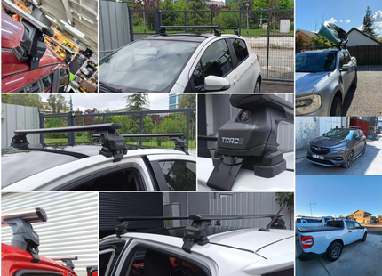 For Toyota Verso 2013-Up Roof Rack Cross Bars Normal Roof Alu Silver