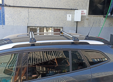 For Toyota Rav4 Adventure Roof Rack Cross Bars Raised Rail Alu Silver 2019- Up