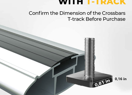 For Fiat Grande Panda Roof Rack Cross Bar Raised Rail Silver