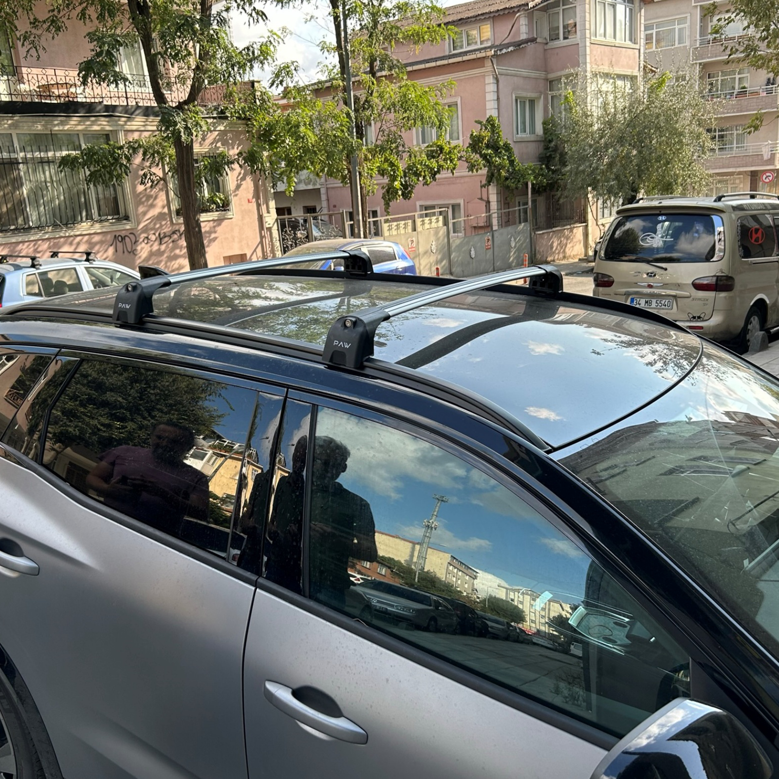 For MG HS Phev Roof Rack Cross bars to For Flush Roof Rails Silver