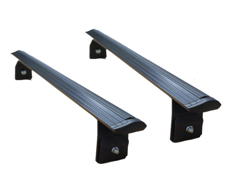 For Patrol Y61 Rain Gutter Roof Rack Cross Bars Metal Bracket Rain Gutters Alu Black 1997-2013