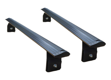 For Patrol Y61 Rain Gutter Roof Rack Cross Bars Metal Bracket Rain Gutters Alu Black 1997-2013