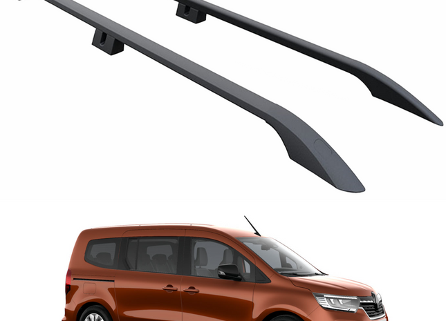 For Renault Grand Kangoo Roof Side Rails, Plus Black