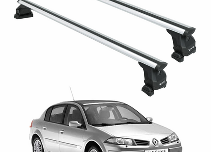 For Renault Megane 2 2002-2009 Roof Rack System Carrier Cross Bars Aluminum Silver