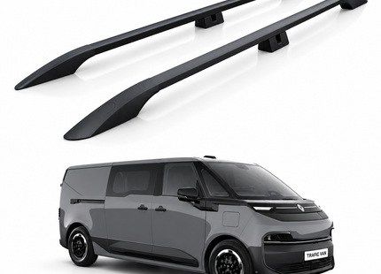 Renault Trafic E-Tech (2026 - Up) Plus Series Roof Side Rails Alu Black