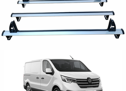 For Renault Trafic X82 Cargo Van (2014–2025) – 3-Bar Aluminum Ladder Roof Rack System