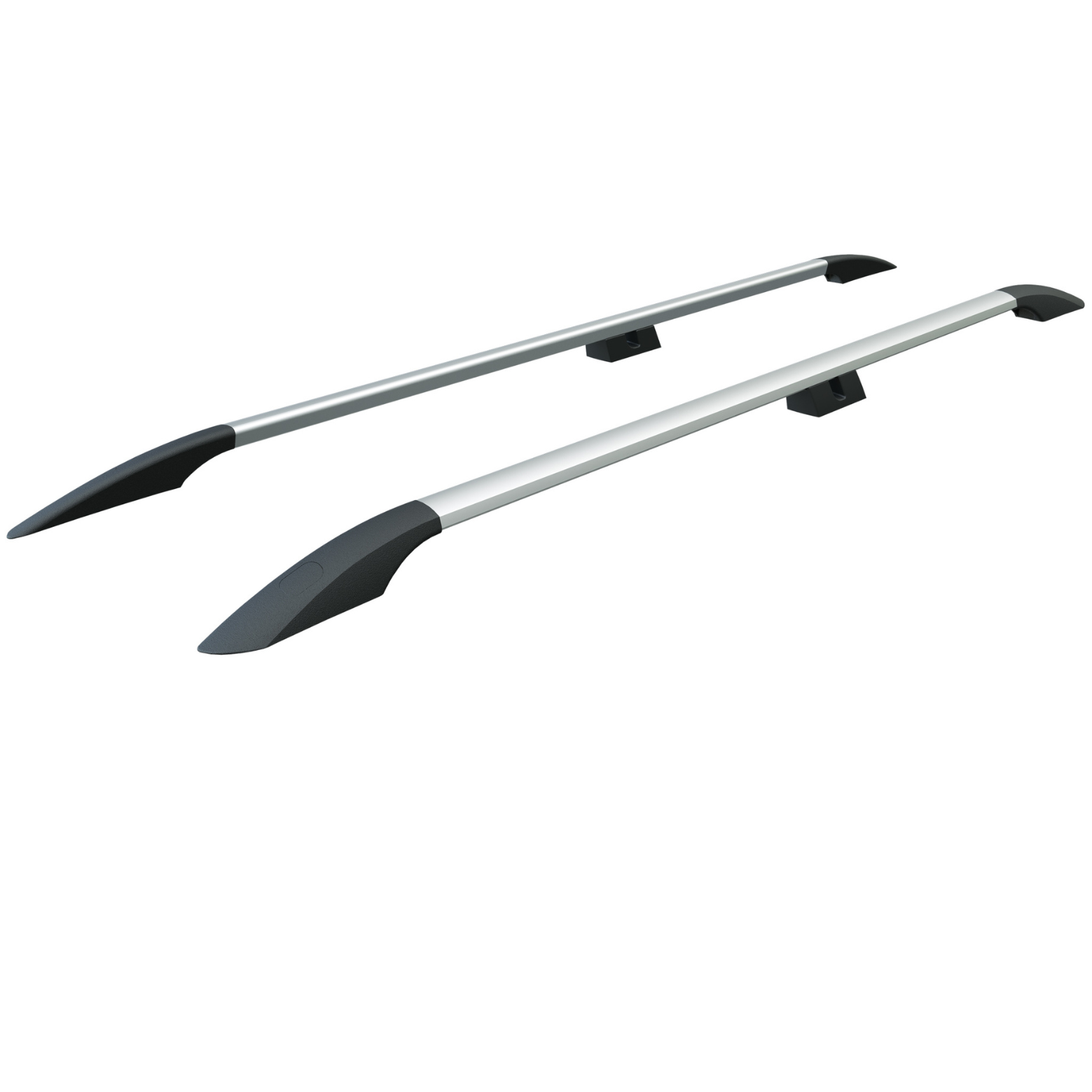 Aluminium Roof Rack Rails Side Bars Set To Fit Volkswagen Amarok 2010-2021 Silver