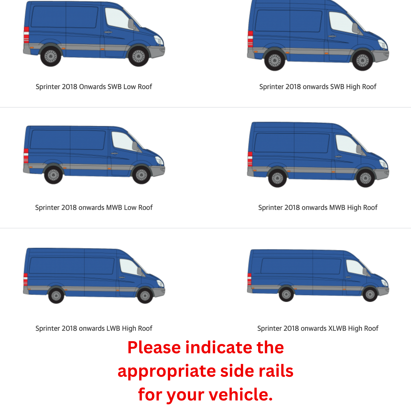 H1 Ladder Roof Rack For 2018- On Sprinter Low Roof (144 WB) Roof Rack Silver