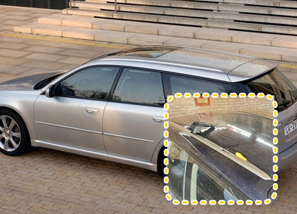 For Subaru Legacy Wagon 2003-09 Roof Rack Cross Bars Flush Rail Alu Silver Type 1