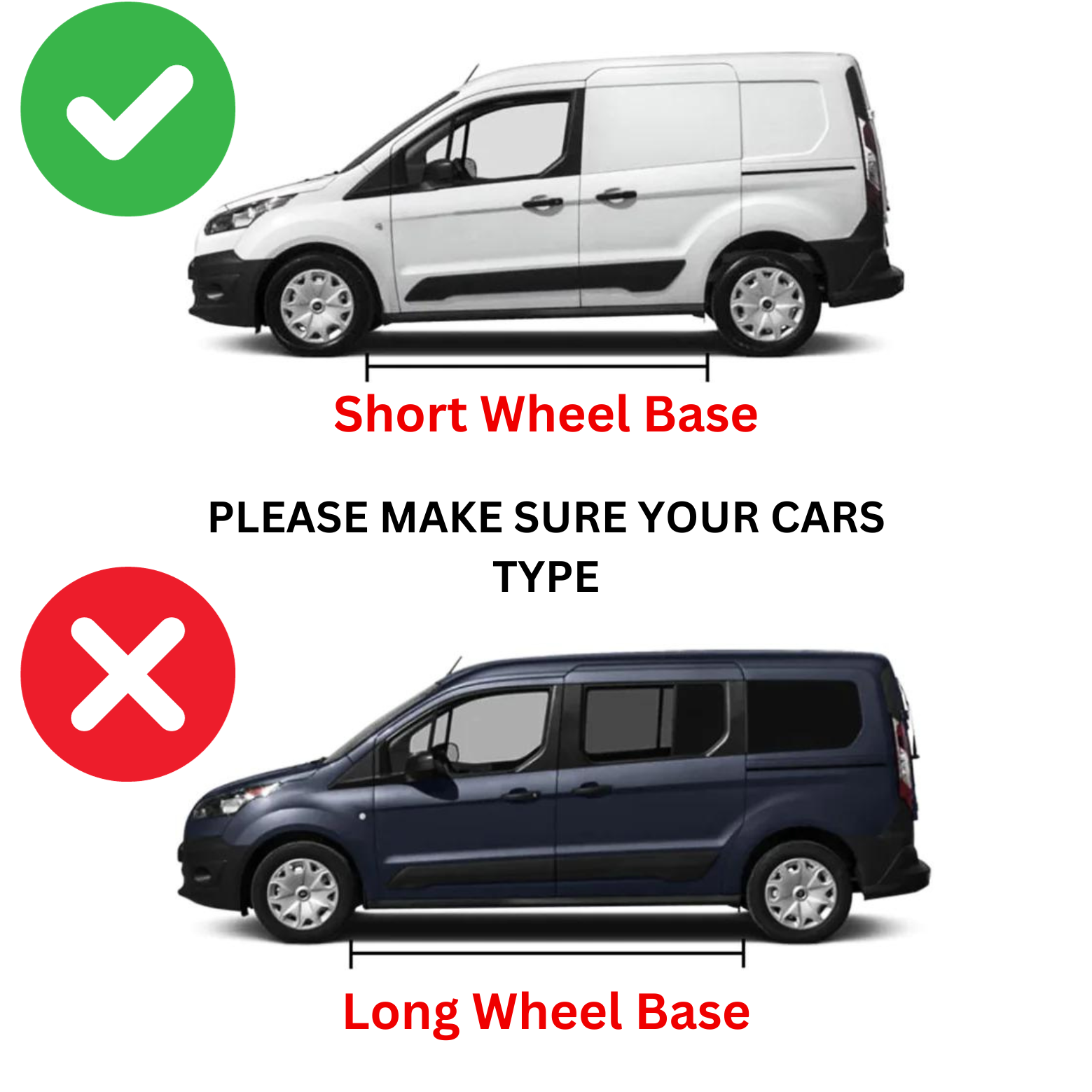 For Volkswagen Transporter T5 2003-2015 SWB Roof Rails and Roof Rack Cross Bar Black