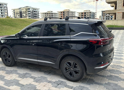 For Chery Tiggo 7 Pro 2022-2025 Aluminium Cross Bar, Roof Rack System, Flush Rail, Black