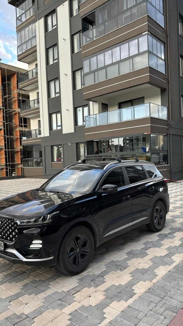 For Kia EV5 Roof Rack Cross Bars Flush Rail Alu Black