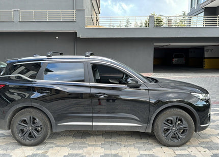 For Kia EV5 Roof Rack Cross Bars Flush Rail Alu Black