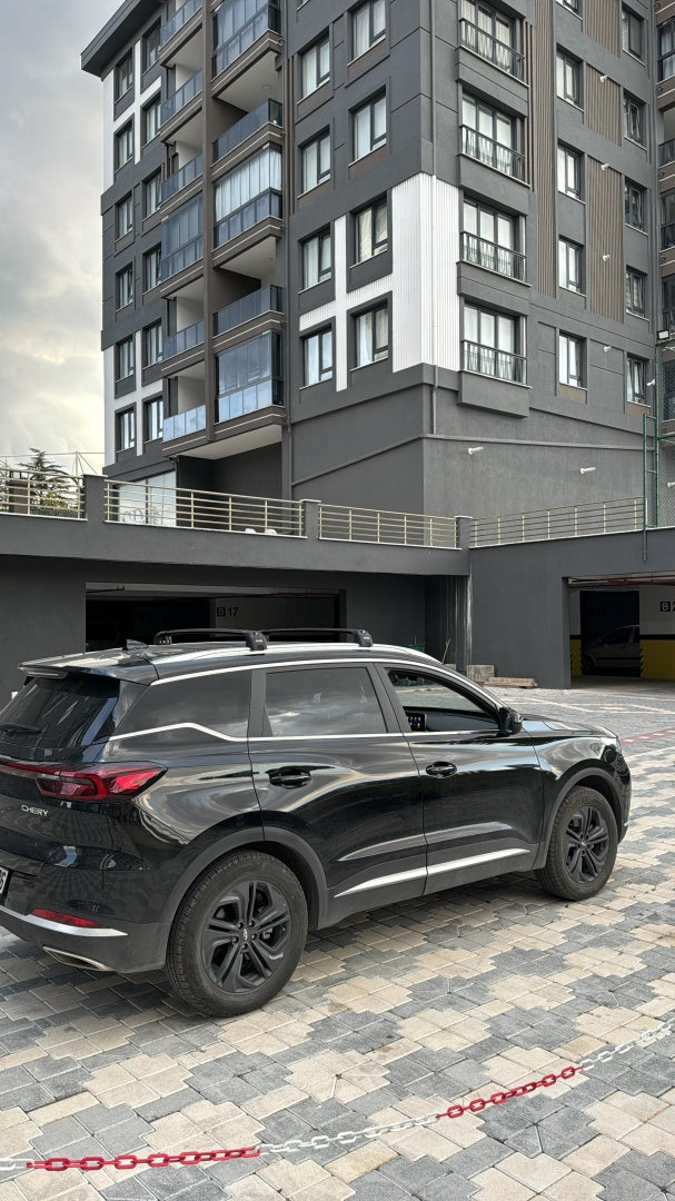 For Chery Tiggo 7 Pro 2022-2025 Aluminium Cross Bar, Roof Rack System, Flush Rail, Silver