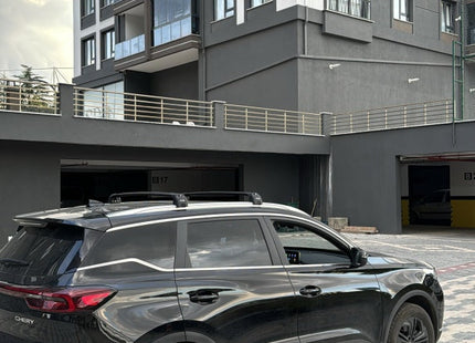 For Chery Tiggo 7 Pro 2022-2025 Aluminium Cross Bar, Roof Rack System, Flush Rail, Black