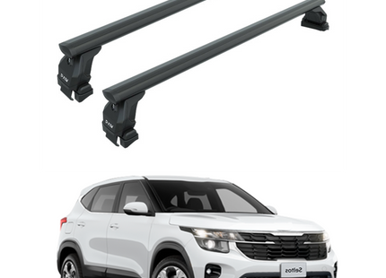 For Kia Seltos LX 2022-Up Roof Rack Cross Bars Normal Roof Alu Silver