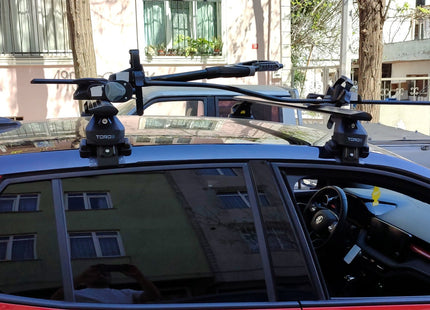 For Skoda Fabia Aluminum Roof Rack System Carrier Cross Bars Silver 2021-Up