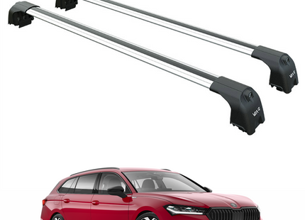 For Skoda Superb Estate 2024-2025 Aluminum Roof Rack System Carrier Cross Bars Silver