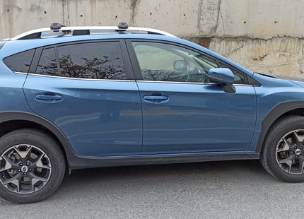 Compatible with Subaru Crosstrek 2017- Onwards upgraded roof rail model, Roof crossbars Black Color