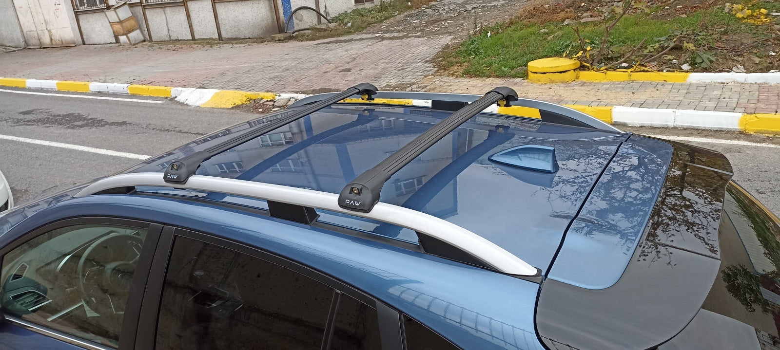 Mini Clubvan 4-dr Van 2013-2013 Roof Rack Cross Bars For of Raised Rails Black