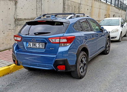 Compatible with Subaru Crosstrek 2017- Onwards upgraded roof rail model, Roof crossbars Black Color