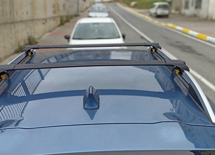Compatible with Subaru Crosstrek 2017- Onwards upgraded roof rail model, Roof crossbars Black Color