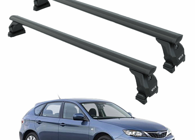 For Subaru Impreza Hatchback 2007-2014 Roof Rack Cross Bar Fix Point Pro Fix Black